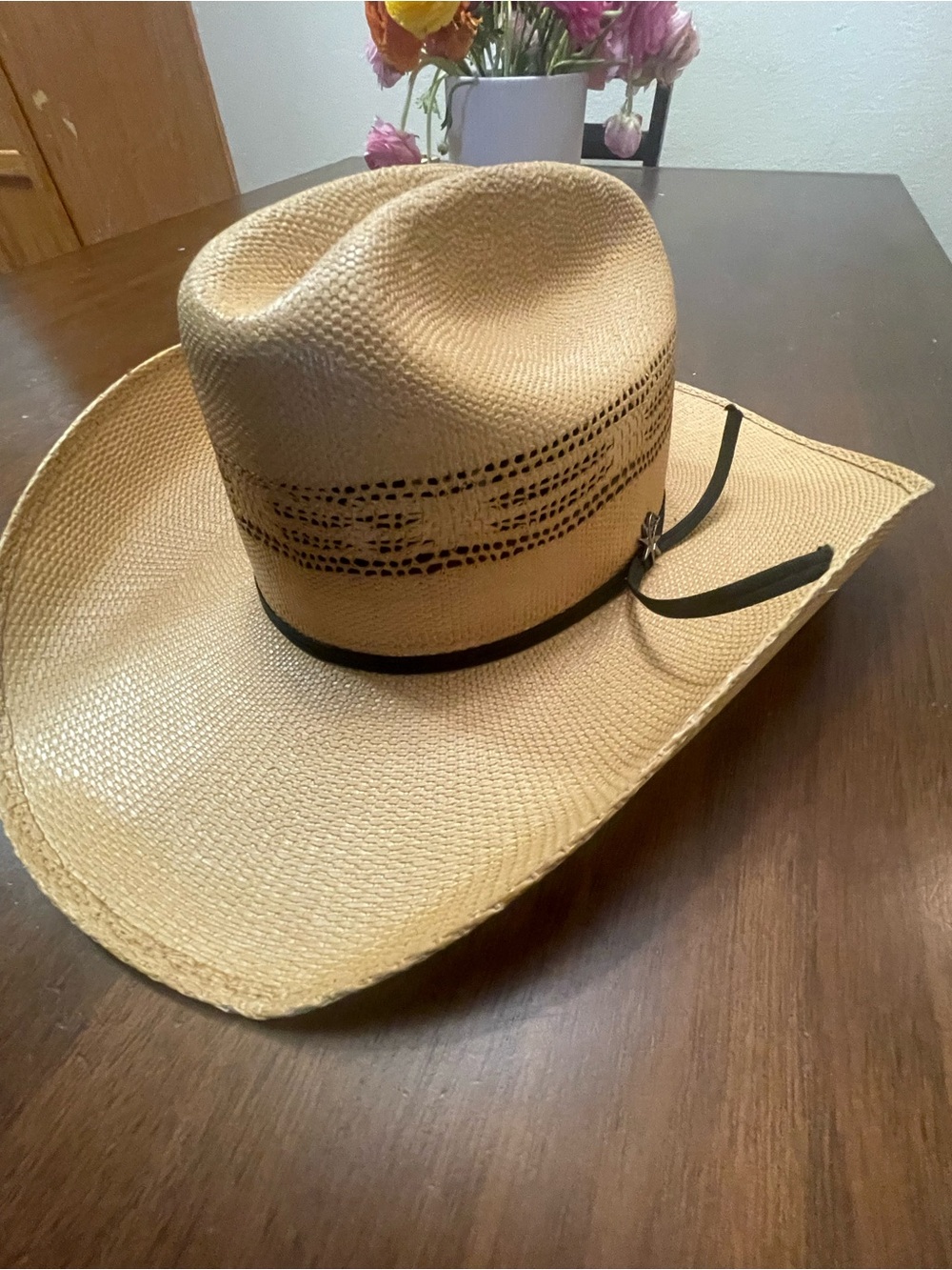 BAILEY COSTA STRAW COWBOY HAT with BLACK BAND